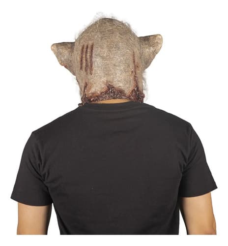 Máscara Jabalí Ghoulish Animal Creepy Halloween Adulto Marrón 4