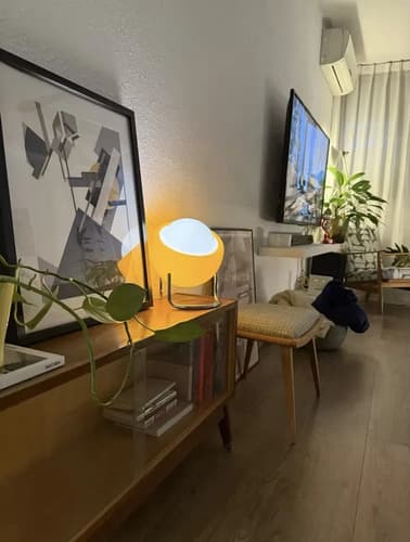 Lampara De Mesa Bauhaus Mcm Style Bedside - A Pedido Naranja 5