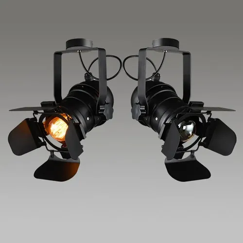 Lampara De Techo Industrial - A Pedido_exkarg Negro 4
