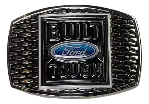 Hebilla Cinturon Ford  Built Toug Original - A Pedido_exkarg Plateado 70