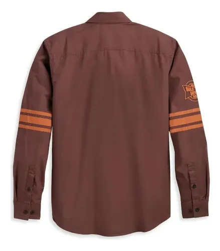 Camisa Harley-davidson Men's Open - A Pedido_exkarg Bordó X S 3
