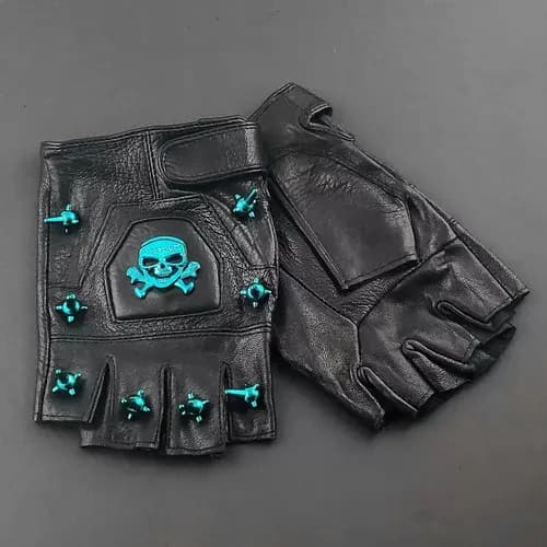 Guantes Skull Gloves Stud - A Pedido_exkarg Negro 2