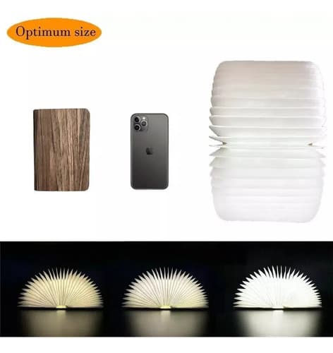 Lampara De Madera Plegable Usb - A Pedido_exkarg Madera 6