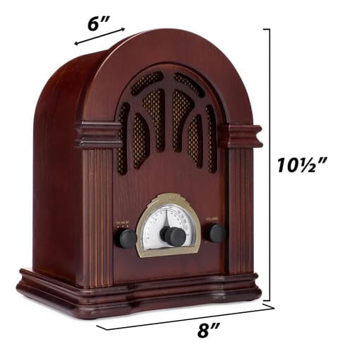 Radio Clearclick Retro Am Fm Radio Bluetooth - A Pedido Marrón 2