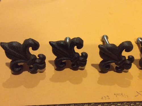 Tiradores Hierro Mueble Flor De Lis - A Pedido_exkarg 4