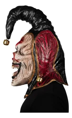 Máscara De Látex Ghoulish Productions Evil Jester Para Halloween Rojo/red 6