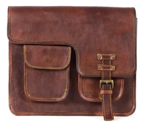Morral Genuine Leather Small Messenger - A Pedido_exkarg Marrón 2