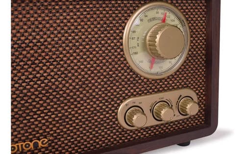 Parlante Retro Wood Radio + Bluetooth Mp3 - A Pedido Marrón 3