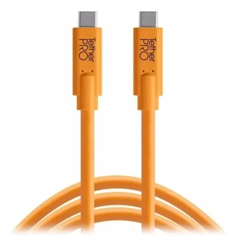 Cable Usb-c A Usb-c 4.5m Tether Tools Naranja Alta Velocidad 3