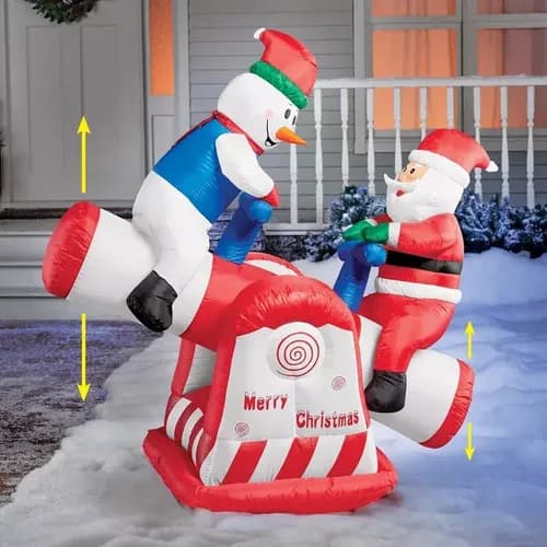 Papa Noel Inflable Diversion - A Pedido_exkarg Rojo 5