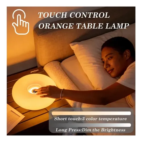 Lampara De Mesa Orange Donut - A Pedido Naranja 5