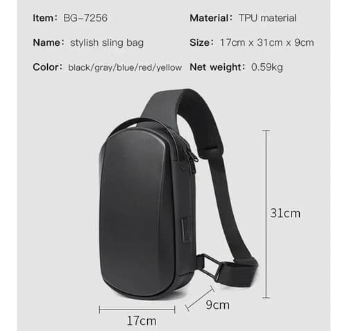 Mochila Cruzada Bange Fashion - A Pedido_exkarg Negro 6