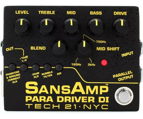Pedal De Efecto Tech 21 Sansamp - A Pedido_exkarg Negro 3
