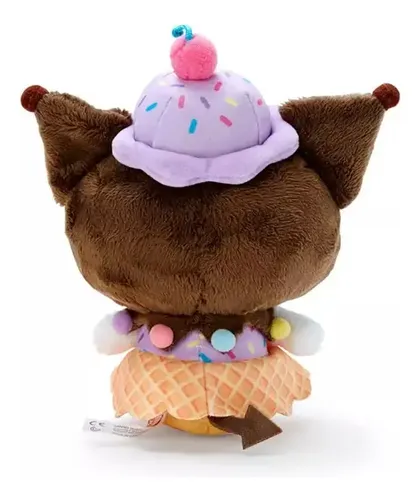 Muñeco Peluche Sanrio Kuromi Chromi Fluffy - A Pedido_exkarg Marrón 2