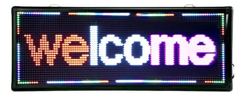 Cartel Led De 40  X 15  Programable - A Pedido Negro 2