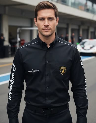 Camisa Lamborghini Original - A Pedido_exkarg Negro S