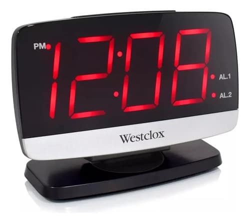 Reloj Despertador Electrico Westclox - A Pedido_exkarg Negro