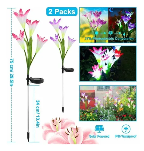 Flor Decorativa Solar - A Pedido_exkarg Rosa 2