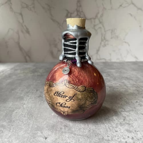 Botella Decorativa Elixir Of Chaos - A Pedido Marrón
