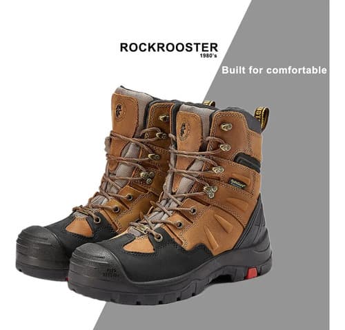 Botas Rockrooster Men's Work Boots - A Pedido_exkarg Marrón 37 Ar 9
