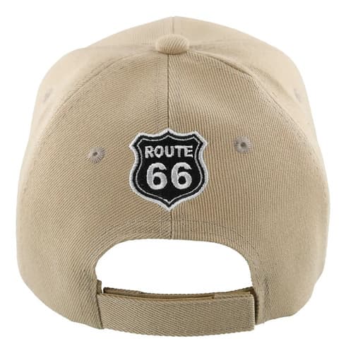 Gorra Route 66 Hat Tan - A Pedido_exkarg Beige Adulto Ajustable 2