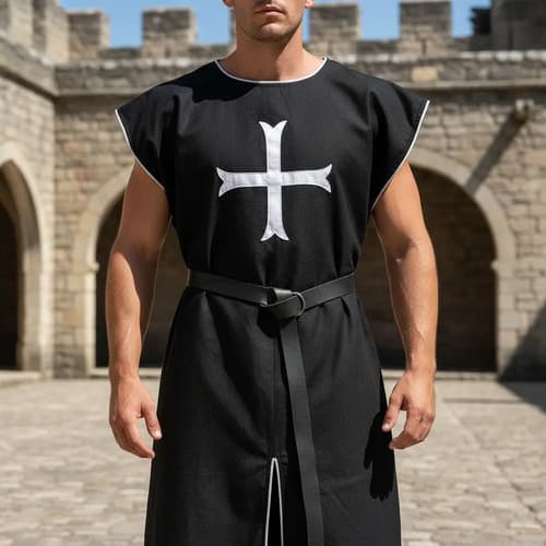 Túnica De Caballero Templario Medieval - A Pedido_exkarg 2