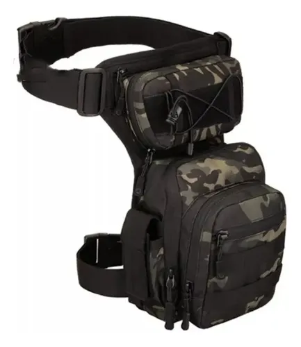 Riñonera Tactical Drop Leg - A Pedido_exkarg Negro X 3