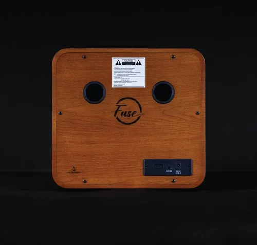 Parlante Fuse Rad Real Wood Vintage Bluetooth - A Pedido Marrón 3