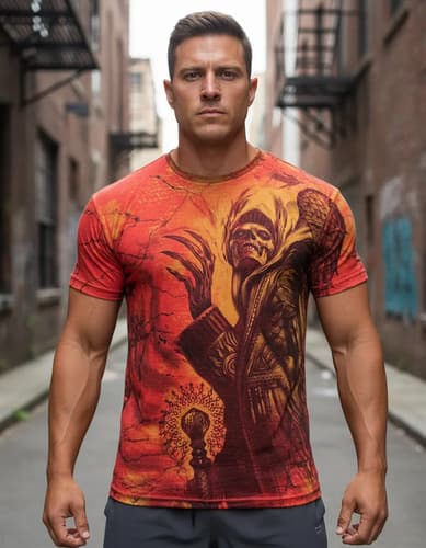 Remera Rebel Saint Transylavnia - A Pedido_exkarg Naranja M