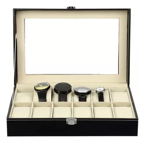 Organizador De Relojes - A Pedido_exkarg Negro
