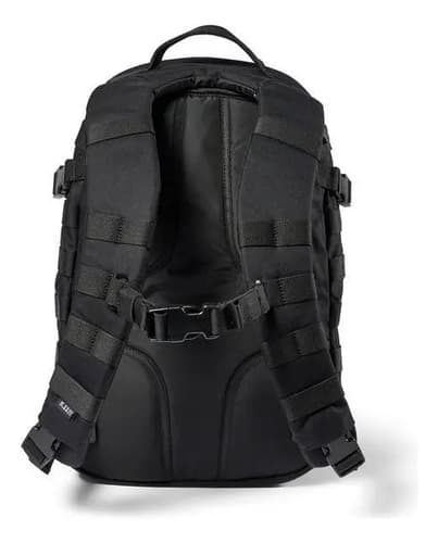 Mochila 5.11 Tactical Rush 12 2.0 Negra Impermeable Porta Notebook 24l Negro Liso 2