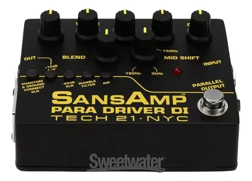 Pedal De Efecto Tech 21 Sansamp - A Pedido_exkarg Negro 2