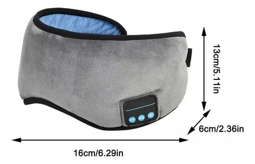 Máscara De Ojos Para Dormir Con Bluetooth - A Pedido_exkarg Negro 5