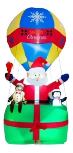 Papa Noel Inflable 9 Ft Colosal - A Pedido_exkarg Rojo