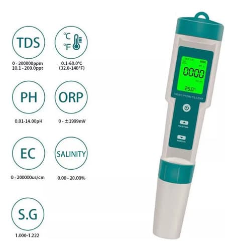 Medidor De Calidad Del Agua Digital 7 En 1 - A Pedido_exkarg 3