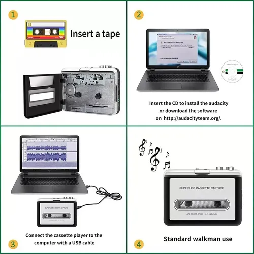 Walkman Pasacasesette Convertidor A Mp3 - A Pedido_exkarg 6