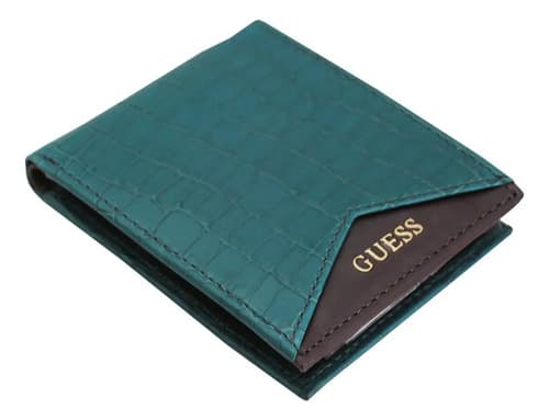 Billetera Guess Men's Leather Debossed - A Pedido_exkarg Azul 2