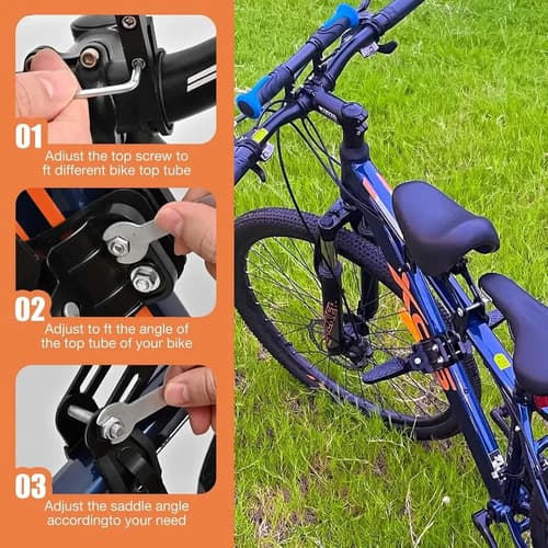 Asiento De Bicicleta Para Niños - A Pedido_exkarg Negro 2