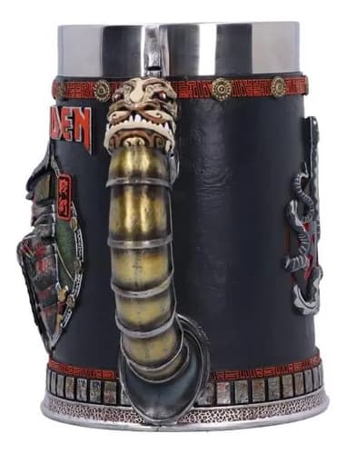 Taza De Acero Nemesis Now B6342x3 De Iron Maiden, 16 Cm Negro 3