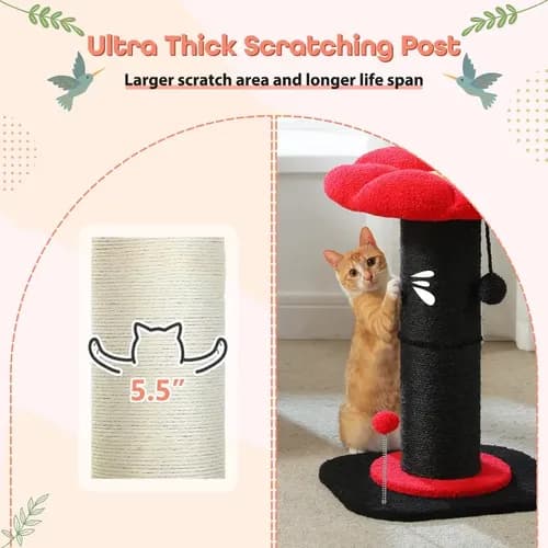 Rascador Para Gatos Flower - A Pedido_exkarg Negro 5