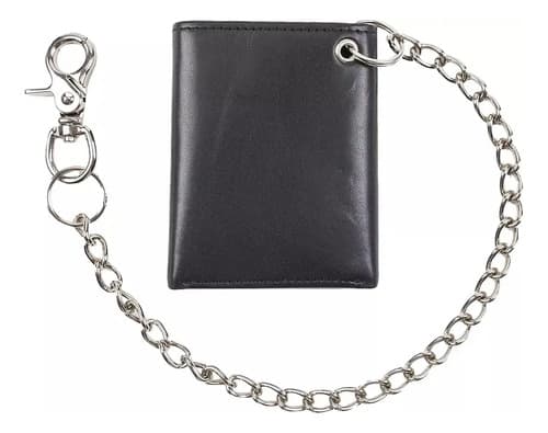 Billetera Dickies Men's Leather Chain - A Pedido_exkarg Negro 2
