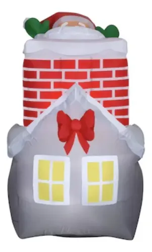 Papa Noel Inflable Chimey - A Pedido_exkarg Rojo 2