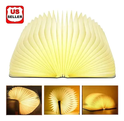 Lampara De Madera Plegable Usb - A Pedido_exkarg Madera 4