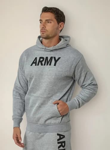 Hoodie Army Pullover - A Pedido_exkarg M Gris