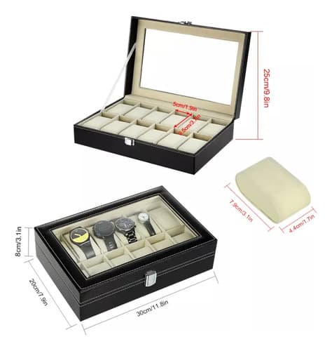 Organizador De Relojes - A Pedido_exkarg Negro 4