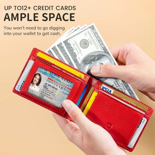 Billetera Gsoiax Mens Slim Wallet - A Pedido_exkarg Rojo 3