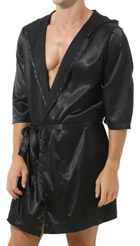 Pijama Bathrobe Hooded - A Pedido_exkarg Azul Xxx 5