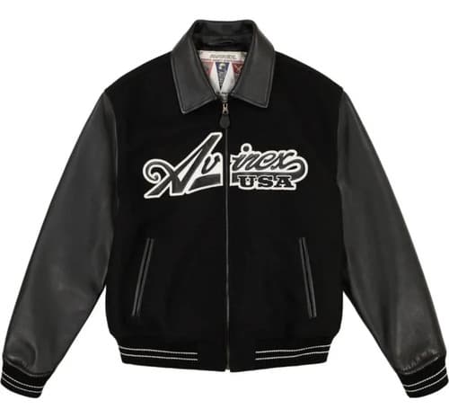 Campera Men's Avirex Omega Wool - A Pedido Negro 38
