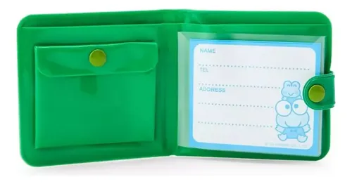 Billetera Sanrio Kerokerokeroppi Flat Kun - A Pedido_exkarg Verde 2