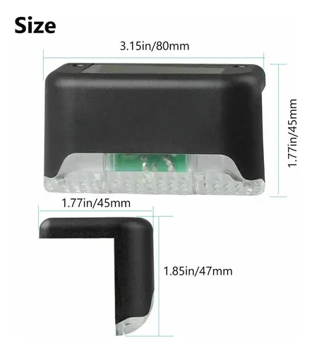 Pack 8 Luces Led Solares Para Aire Libre - A Pedido_exkarg Negro 7